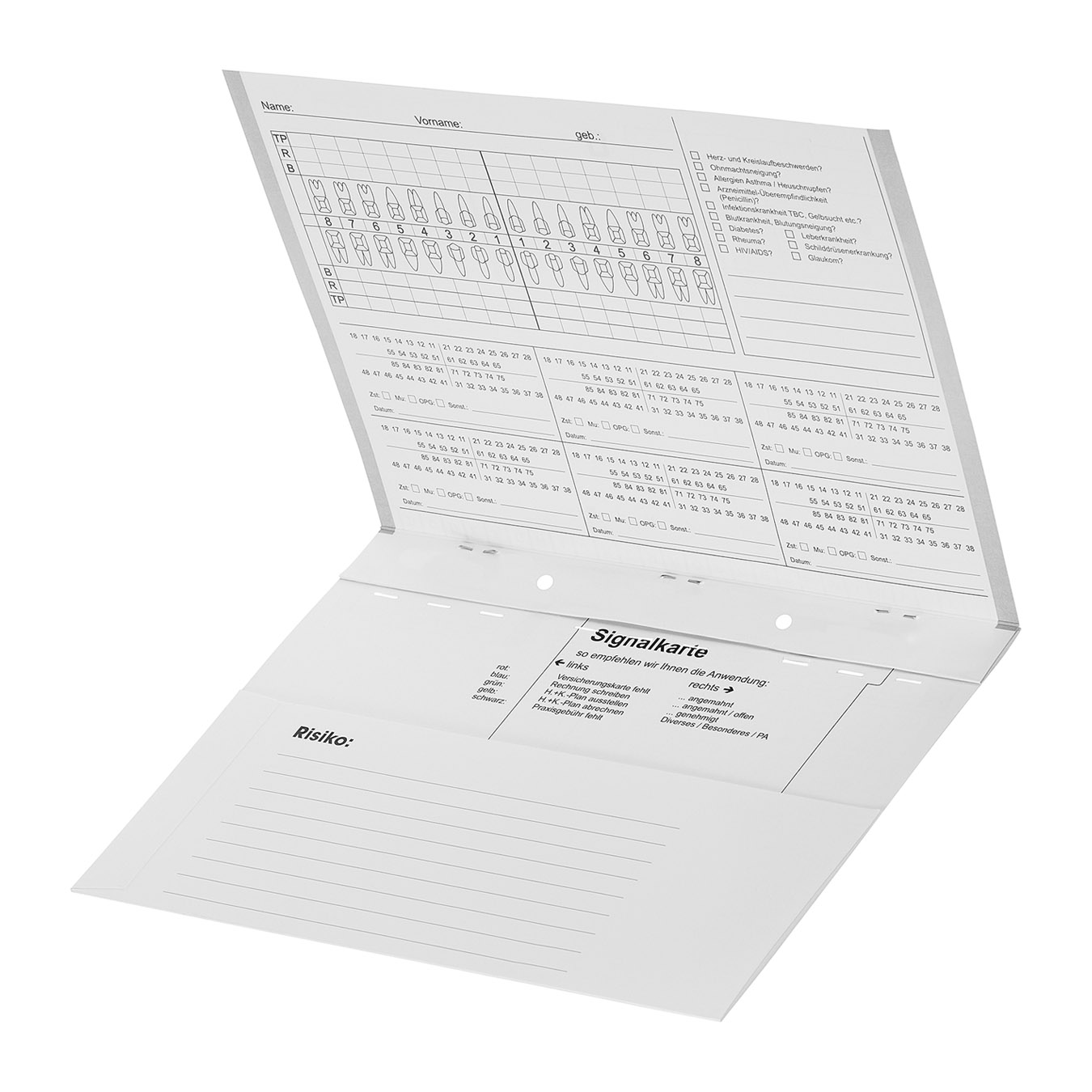 Kartei A5/SL ohne Heftzunge, Karteikarte, Karteimappe